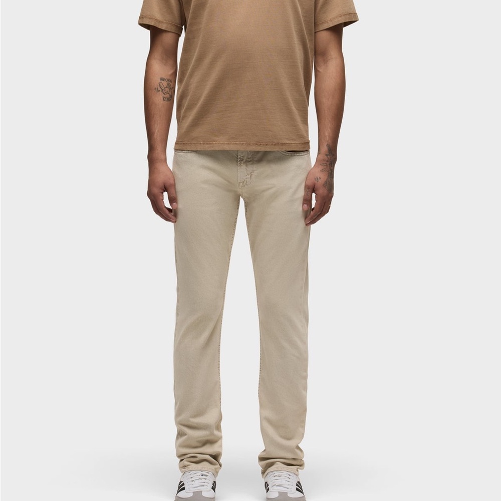 Hudson tan Blake slim straight jeans going out regency pants retro streetwear